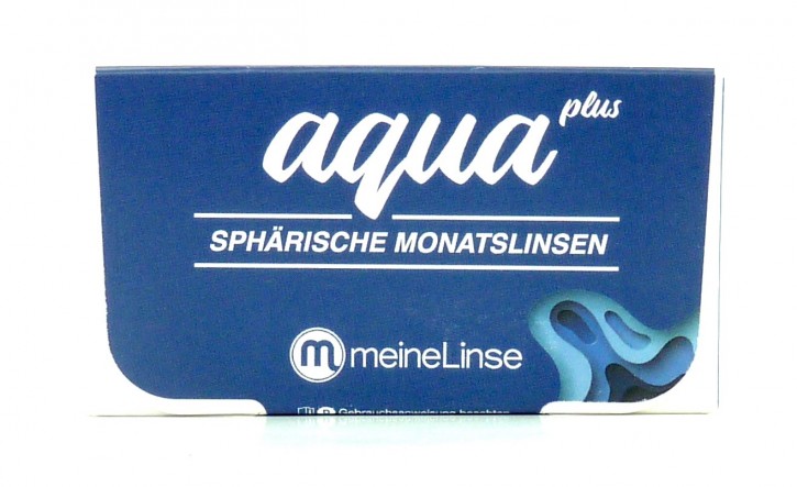 meineLinse aqua plus Sphärische Monatslinsen - 3er Box