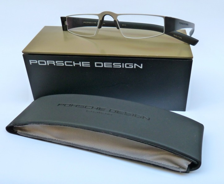 PORSCHE DESIGN® Fertiglesebrille 8801 A silber-schwarz