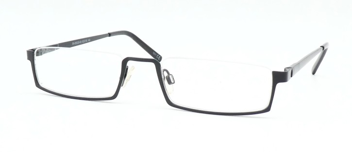 Fertiglesebrille Nylor Metall schwarz seidenmatt