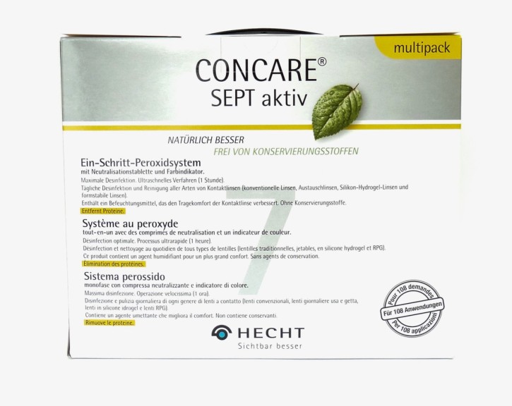 Hecht CONCARE SEPT aktiv 3 x 360ml + 108 Tabletten