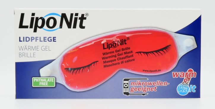 LipoNit® Lidpflege Wärme Gel Brille