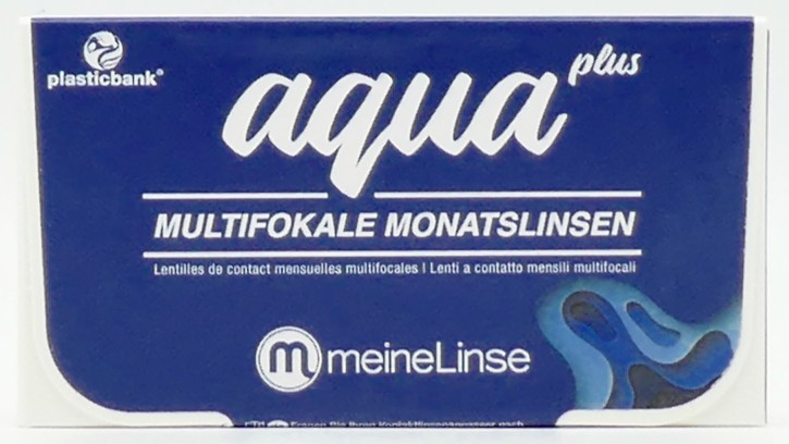 meineLinse aqua plus multifokale Monatslinsen - 3er Box