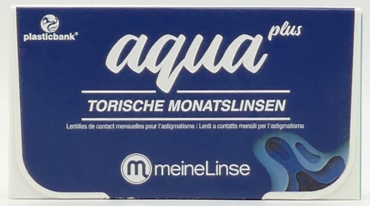 meineLinse aqua plus torische Monatslinsen - 3 Stück