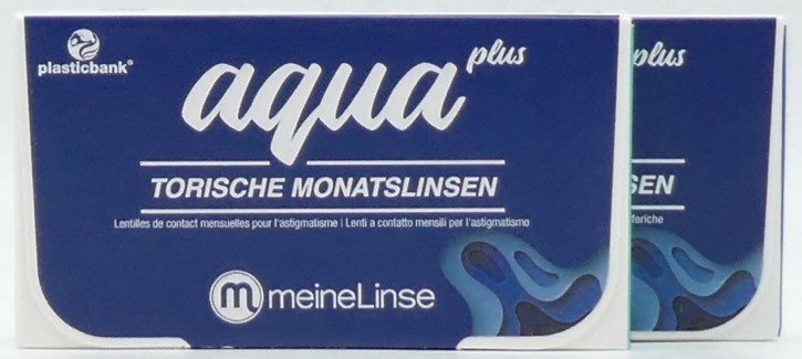 meineLinse aqua plus torische Monatslinsen - 6 Stück