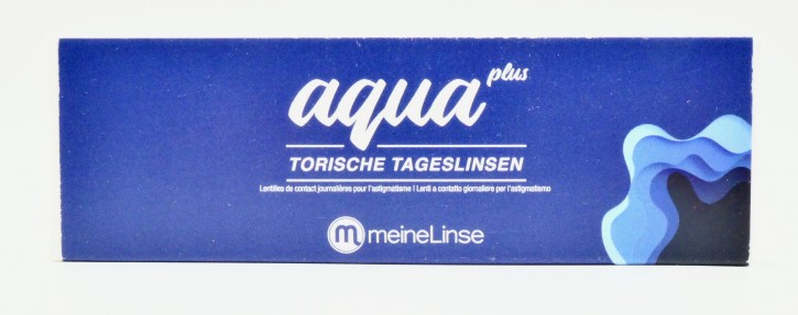 meineLinse aqua plus torische Tageslinsen - 30er Box