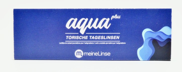 meineLinse aqua plus torische Tageslinsen - 30er Box