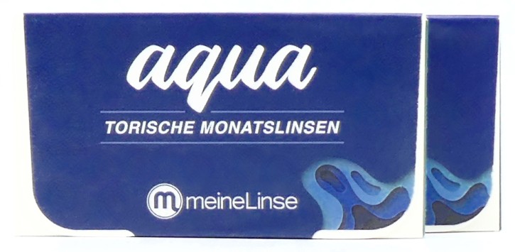 meineLinse aqua torische Monatslinsen - 6 Stück