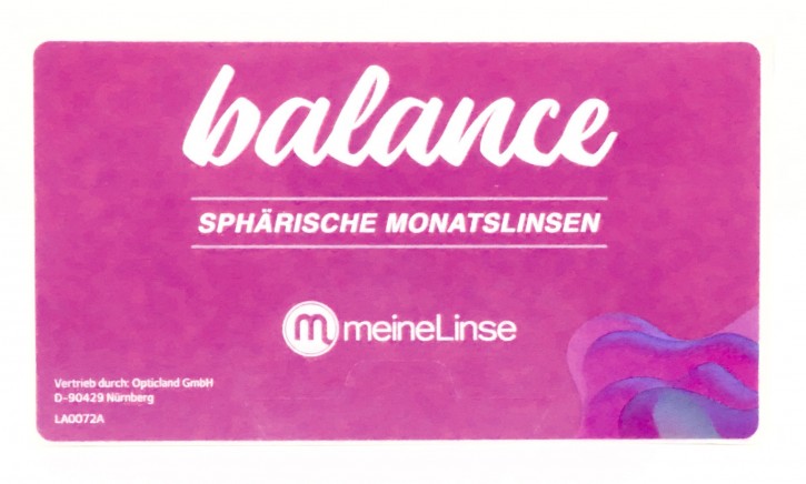 meineLinse balance Sphärische Monatslinsen - 6er Box