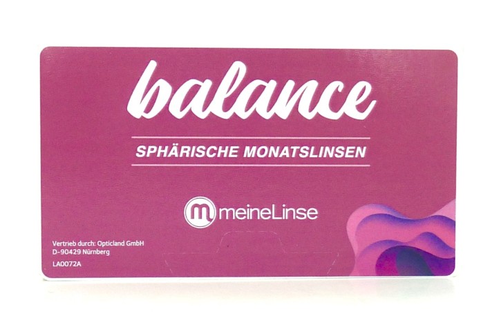 meineLinse balance Sphärische Monatslinsen - 3er Box