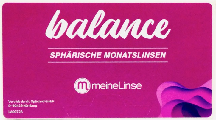 meineLinse balance Sphärische Monatslinsen - 3er Box
