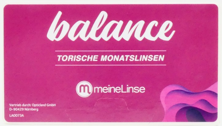 meineLinse balance Torische Monatslinsen - 6er Box