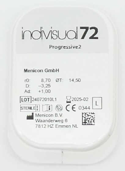 Menicon Indivisual Progressive 2 Silikon-Hydrogel - 1Linse