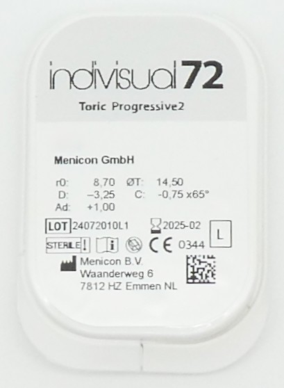 Menicon Indivisual Toric Progressive 2 Silikon-Hydrogel - 1Linse