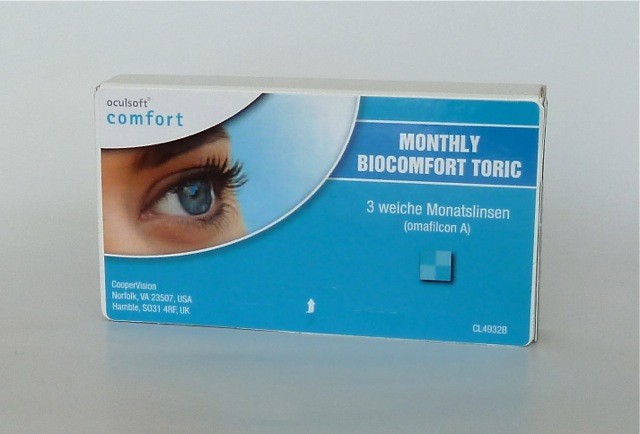 oculsoft comfort MONTHLY BIOCOMFORT TORIC - 3er Box