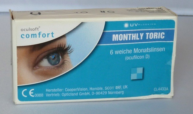 oculsoft comfort MONTHLY TORIC  - 6er Box