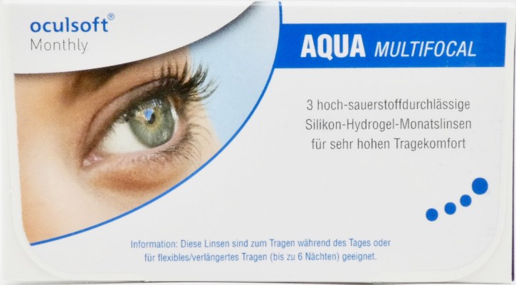oculsoft Monthly AQUA MULTIFOCAL - 3er Box