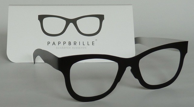 Pappbrille Classic black