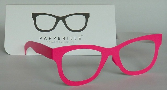 Pappbrille Classic pink