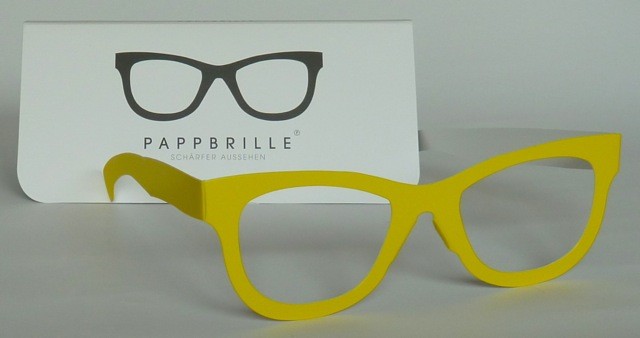 Pappbrille Classic yellow