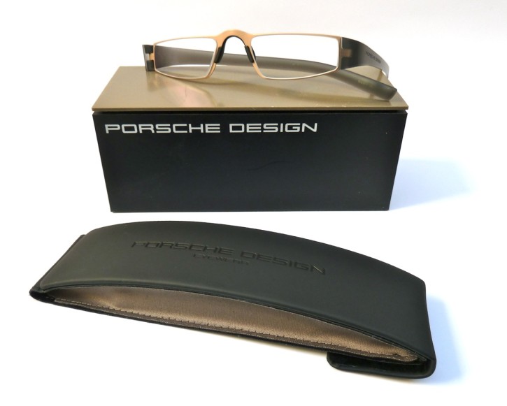 PORSCHE DESIGN® Lesebrille 8801 Q gold-grau