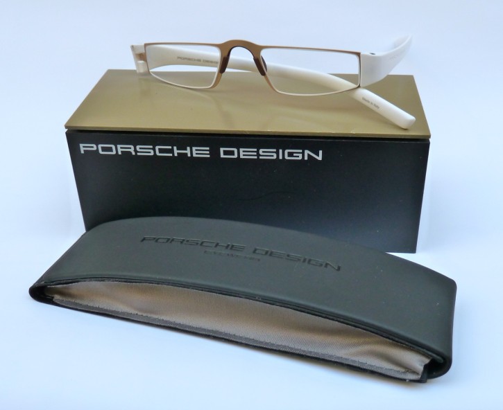 PORSCHE DESIGN® Fertiglesebrille 8801 C gold-weiß