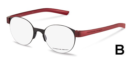 PORSCHE DESIGN® Fertiglesebrille p 8812 B schwarz-rot