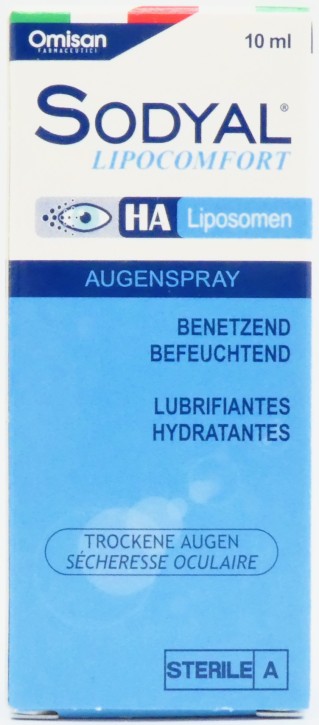 SODYAL Lipocomfort, liposames geruchloses Augenspray 10ml
