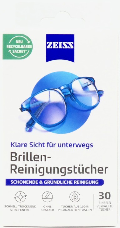 ZEISS Brillen Reinigungstücher 30Stück