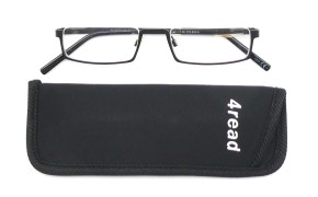 Fertiglesebrille Nylor Metall schwarz seidenmatt