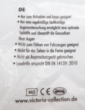 Fertiglesebrille Victoria eyes Callisto Rot-Schwarz