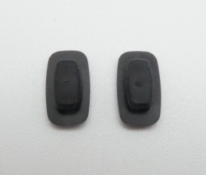 Nasensteg Pad PORSCHE DESIGN® Brillen Schwarz Silikon Clicksystem 1 Paar