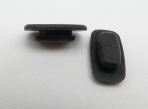 Nasensteg Pad PORSCHE DESIGN® Brillen Schwarz Silikon Clicksystem 1 Paar